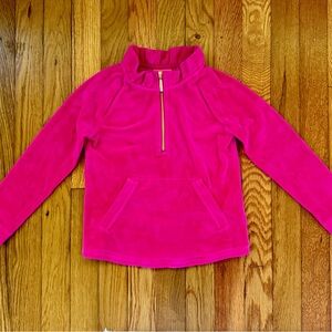 Lilly Pulitzer Fuchsia Kids Half-Zip Sweatshirt